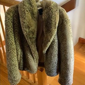 Faux fur coat
